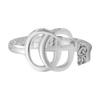 Marmont Double G Logo Shiny 925 Silver Ring Women Rings 627760-J8400-8106