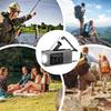 Portable Solar Radio Flashlight Hand Crank Weather Radio AM/FM/NOAA Radio Crank Radios 3 Way Charging Survival Radio For Camping