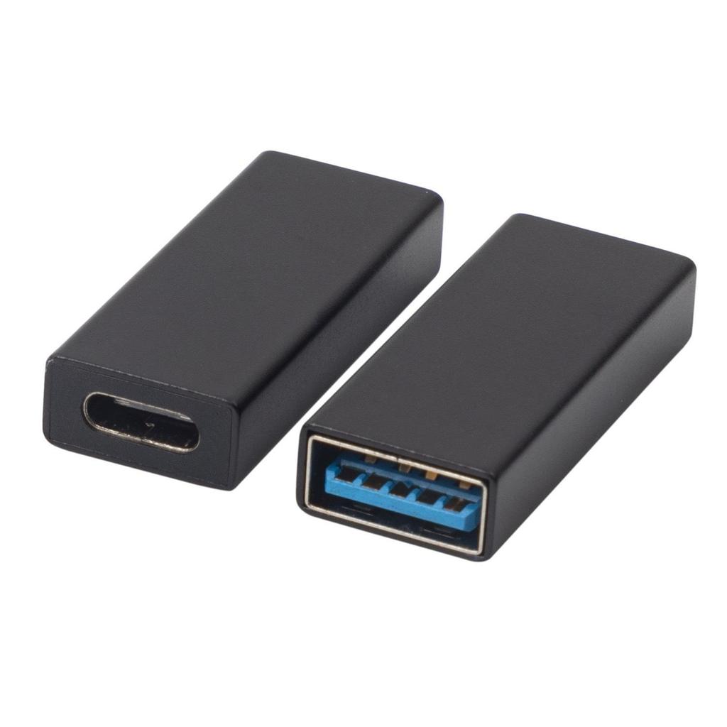 USB 3.0 to Type-C Female Adapter: Straight-Through Converter