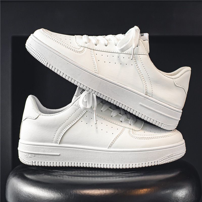 Kleine weiße Schuhe Herren Frühling atmungsaktiv jung und jung lässig vielseitig Herrenschuhe neuer Student reinweiß Sportschuhe