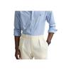 Polo Ralph Lauren Logo Striped Slim Fit Long Sleeve Shirt Men shirts Blue 710929346-016