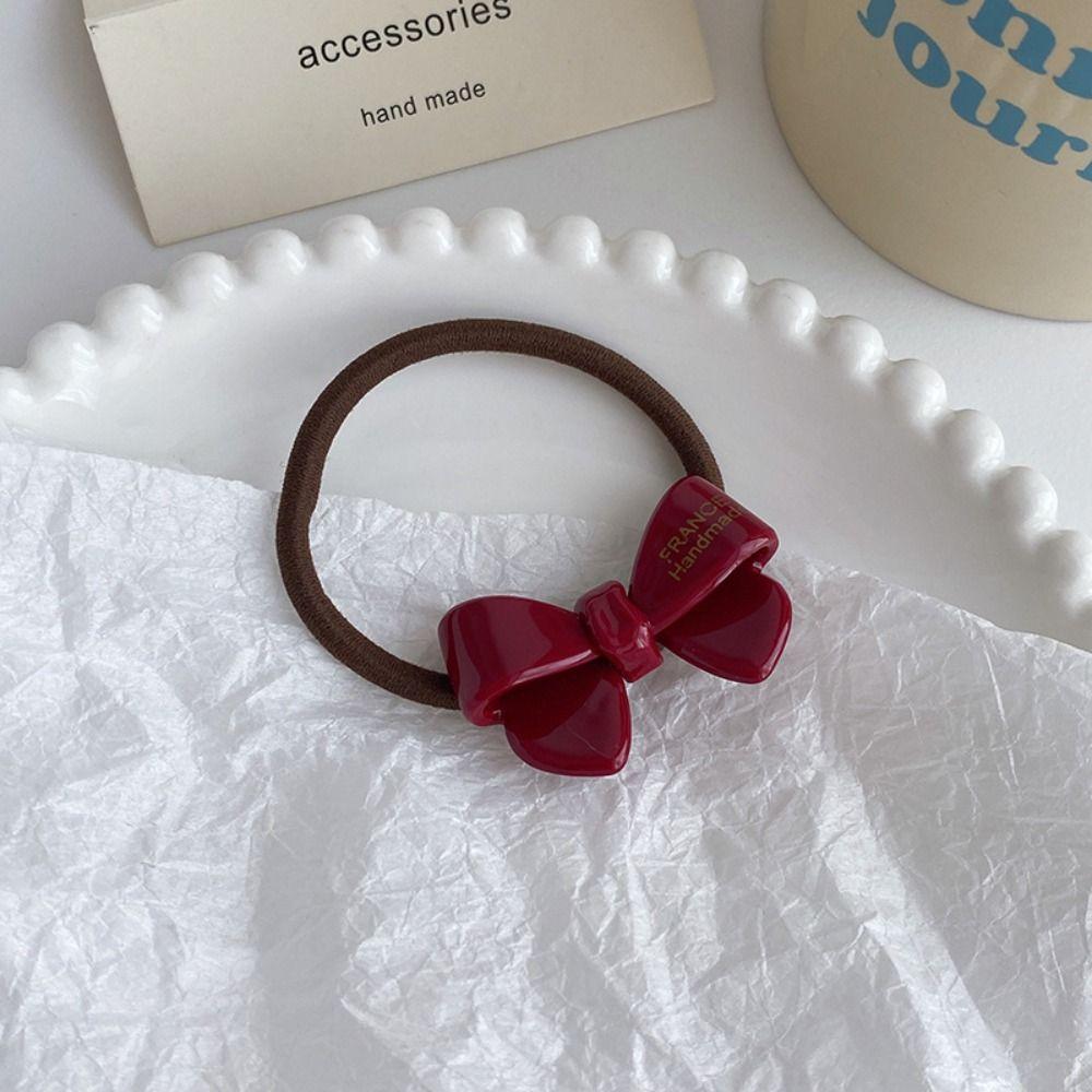 Hair Bands Acetic Acid Hair Tie Korean Style Acetate Bow Scrunchies Bowknot Hair Rope  Women