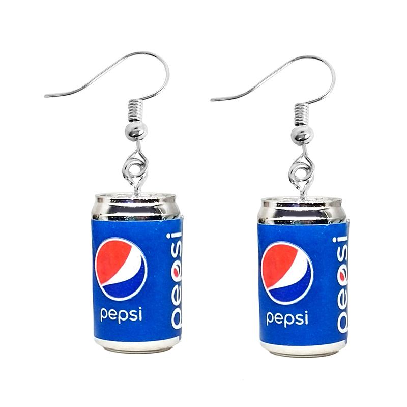 Women Earring Resin Drop Funny Custom Cute Girls Eardrop Kids Chocolate Strawberry Hamburger Dog Mushroom Broccoli Coffee