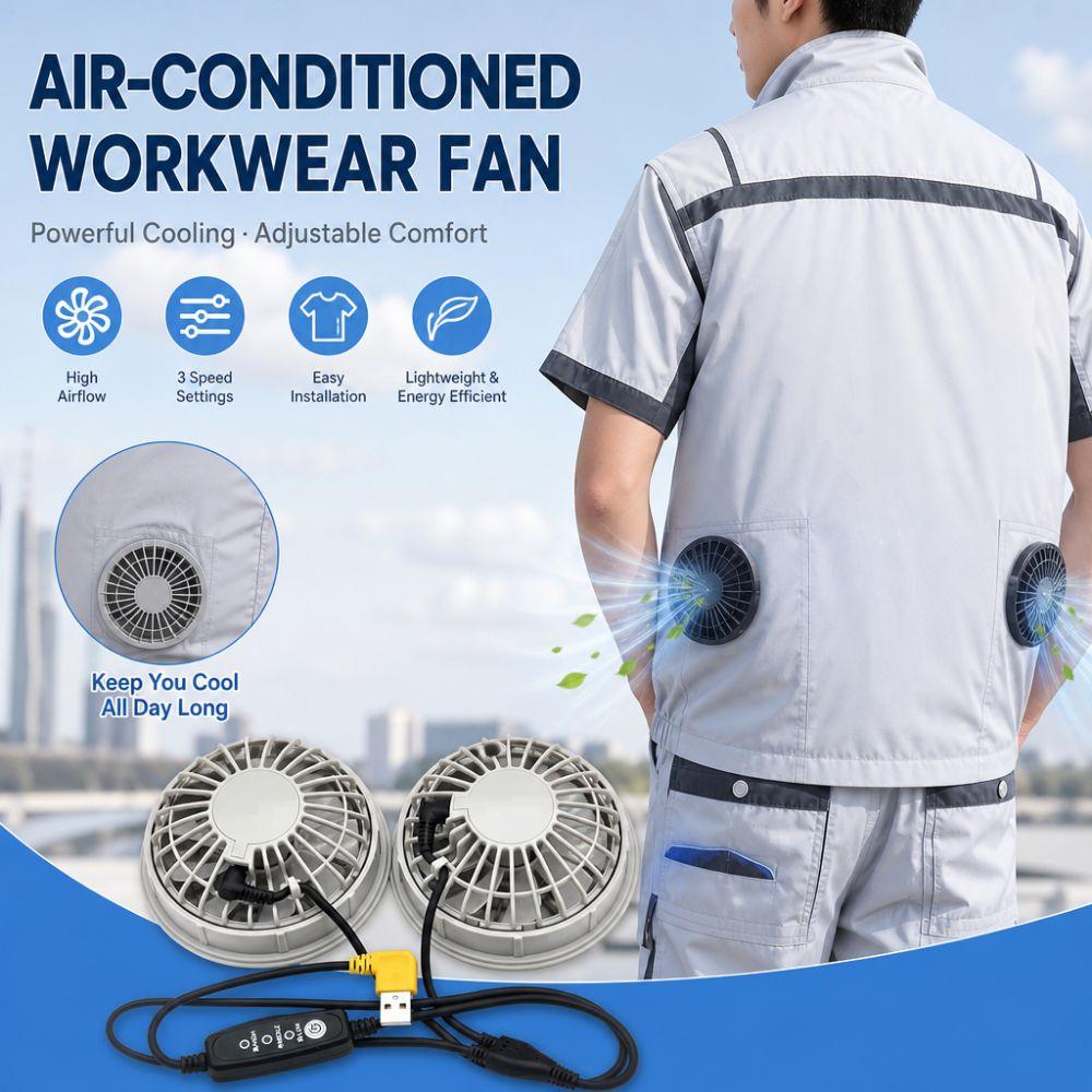 Multi-functional Vest Fan Adjustable Fan Speeds Ventilation Fans Portable Cooling Fan  Outdoor