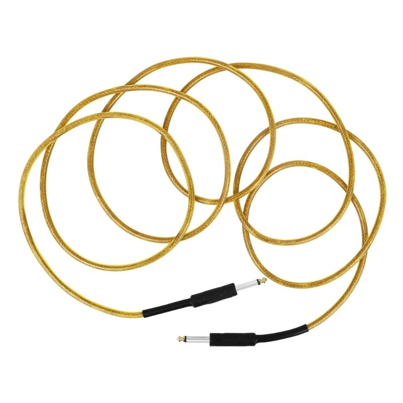 Guitar Lead/Instrument Cable Noiseless Plated 6.35mm Guitar Cable Guitar Keyboard Cord 1/4" Straight To Straight Angle