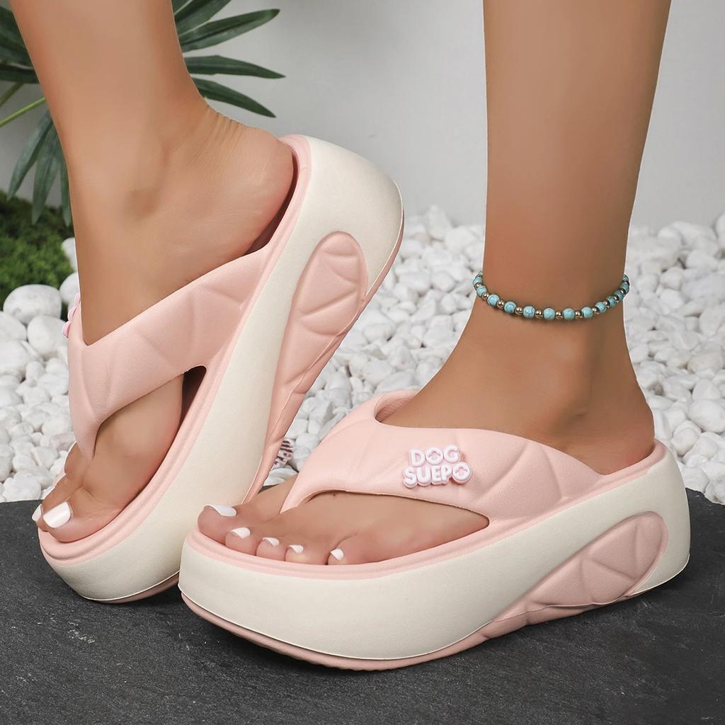 Fashion Women Flip Flops Summer Platforms Shoes Outdoor Indoor Slippers Shallow Sandals Increase Slippers Slides Women Tenis Femimino