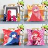 1PC Anime Bocchi The Rock Pillow Case Square  Bedroom Sofa Leisure Comfort Cushion Car Home Decoration Pillowcase 40x40