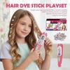 Perlenmaschinen-Spielzeugset Glitzer-Diamant-Styling-Werkzeuge Haar-Edelstein-Styling-Set