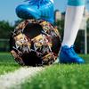 Soccer Ball Colorful Machine Stitched PVC Size 5 Team Training Competition Ready Durable High-Bounce Cool Sports Gift