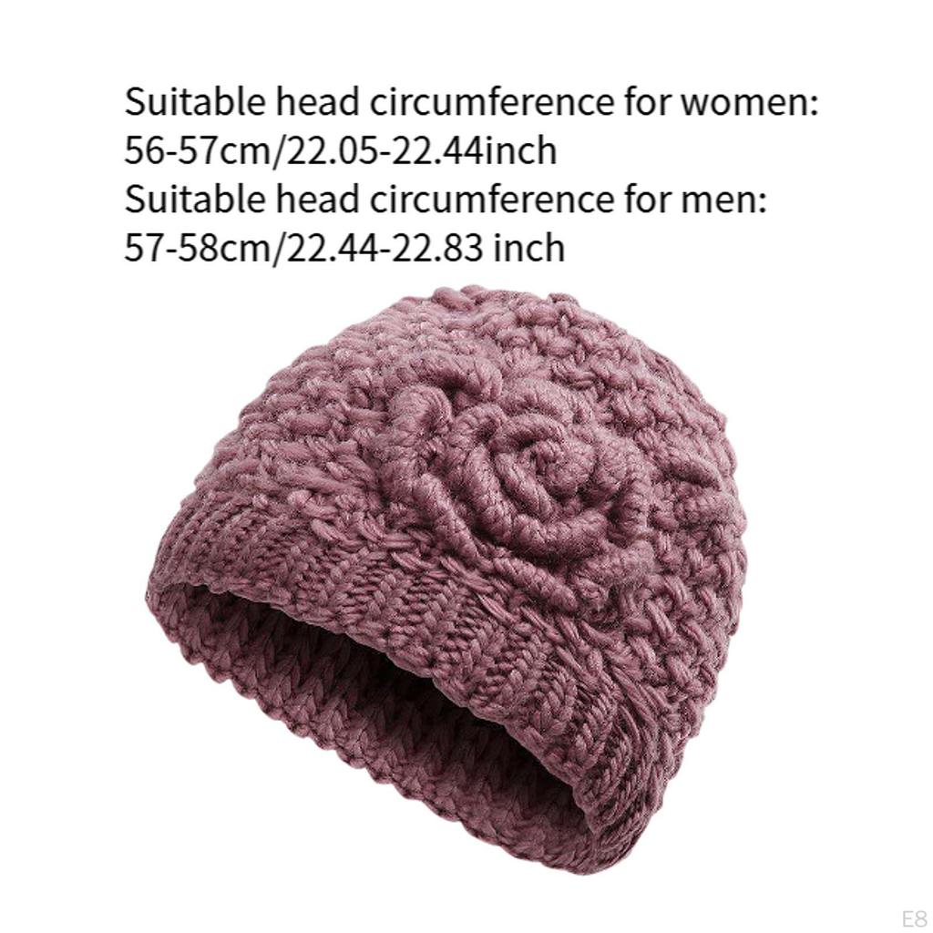 Autumn Winter Knit Beanie Hat Knitted for Travel Backpacking Hiking Outdoor