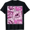 Comic Book Pink Color Graphic T-Shirt