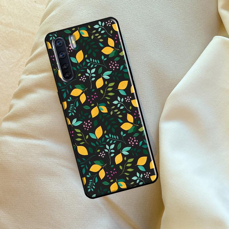 Summer Fruit Lemon Case For Oppo A6 A5 Pro A15 A57 A17 A54 A74 A94 A76 A16 A96 A40 A60 A80 A18 A38 A58 A78 A98