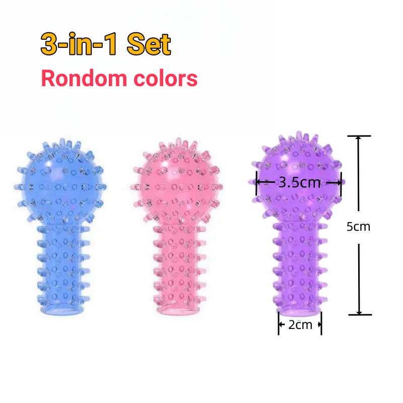 Masturbare cu degete 2 bucăți stimulator erotic pentru clitoris Masturbare feminină punct G Prezervative pentru masaj anal Jucării sexuale pentru cupluri