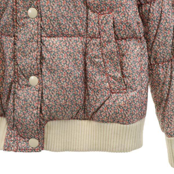 Lacoste Floral Down Jacket 42 Pink Women Used