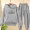 Children's 3-12Yrs Tiger print Pullover Hoodie Boys Girls Toddler Sweatshirt+Trousers Casual Fashion Charming Sports Jogging Set