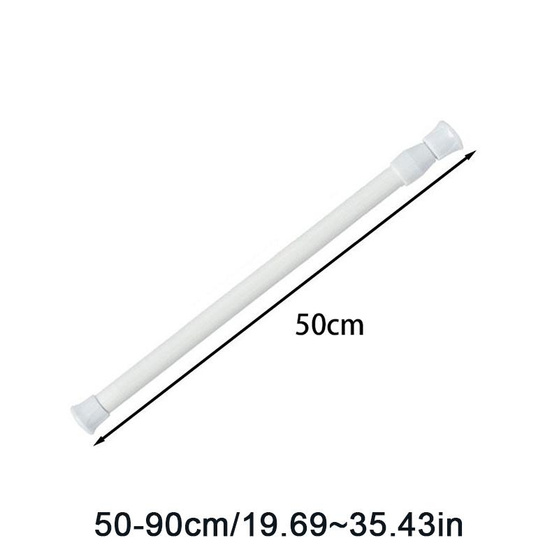 

Регулируемый карниз 30-90 см с пружинным механизмом, выдвижные телескопические штанги для ванной комнаты, душевой штанги, без сверления, подвесные штанги L