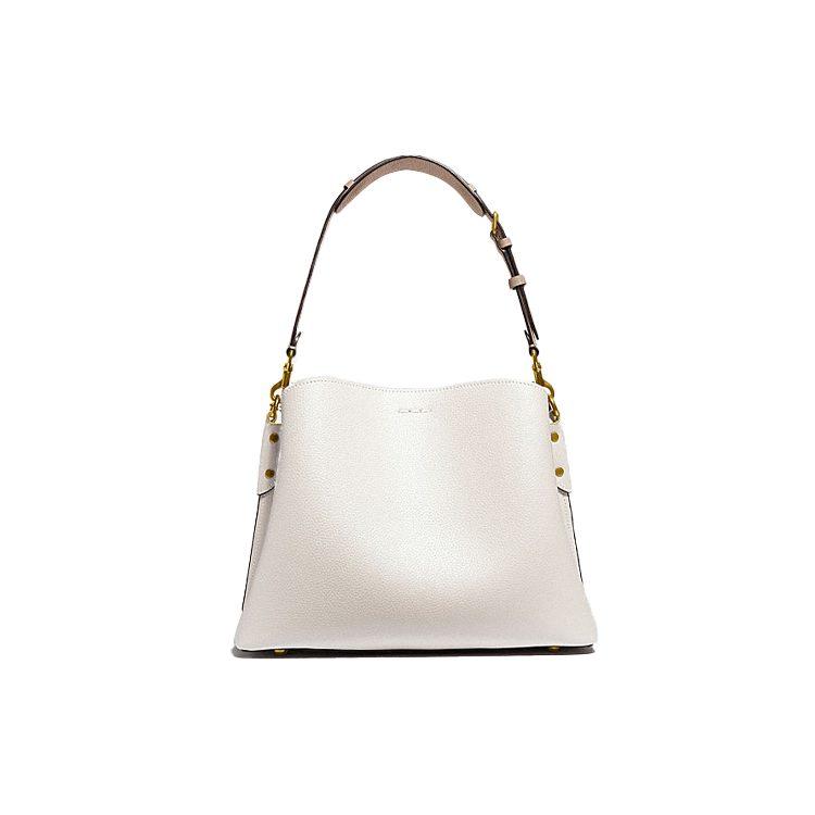 COACH Willow Cow Leather Bucket Bag, Portable Crossbody Bag, Shoulder Bag Large Women's White C2590-B4CAH