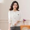 Caiyang Women's 100% Wool Loose Cardigan