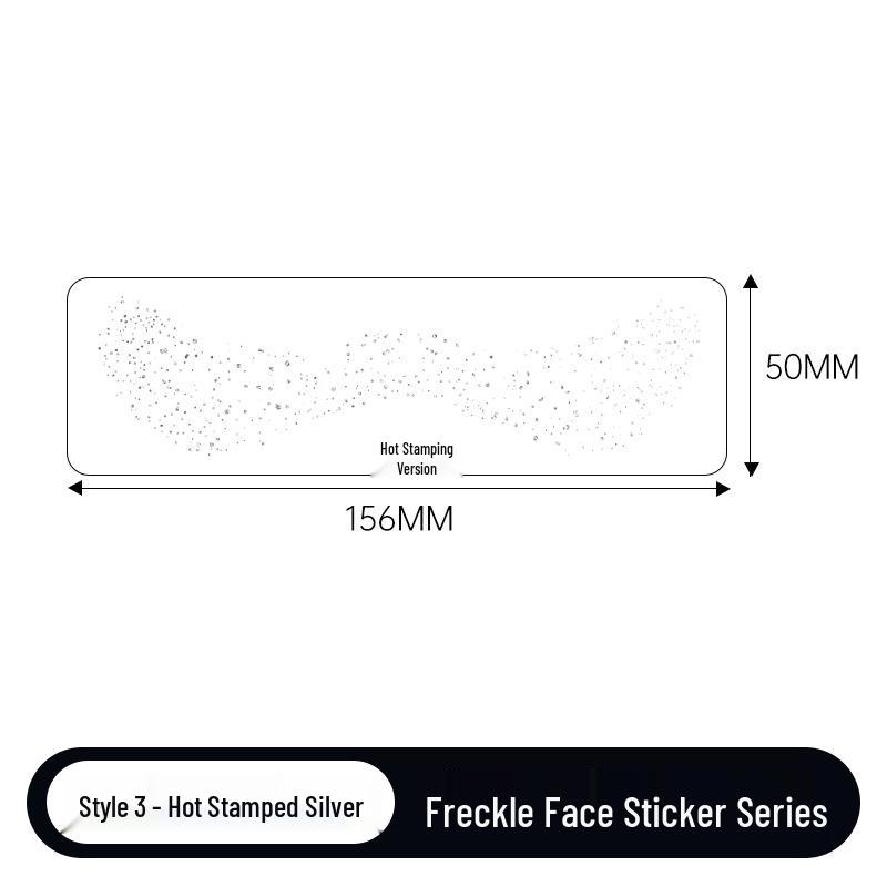 Gold & Silver Glitter Waterproof Christmas Freckle Tattoo Stickers for Party Makeup