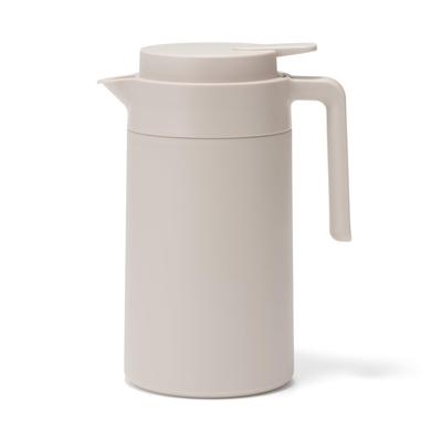 MUJI Tabletop Gray 84334542 Wide-mouthed, Easy-to-clean, Insulated, Pot, Beige, 1.3L,