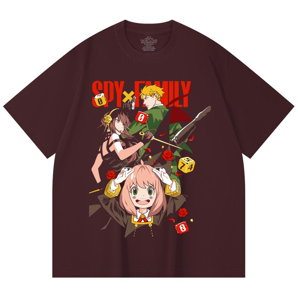

230 Gsm 100% Cotton Spy x Family V2 Print Unisex Heavy Cotton T Shirt 2XL