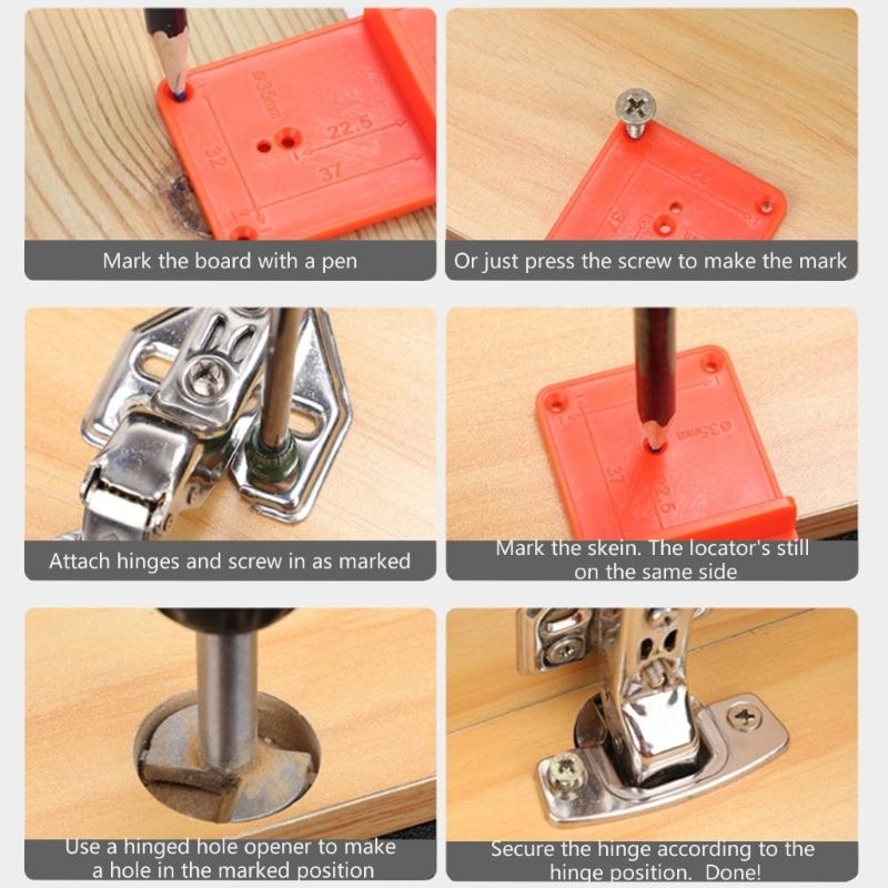 Accuracy Woodworking Drill Guide Board Positioning Tool for Accurate Hole Positioning and Enhances Drilling Efficiency