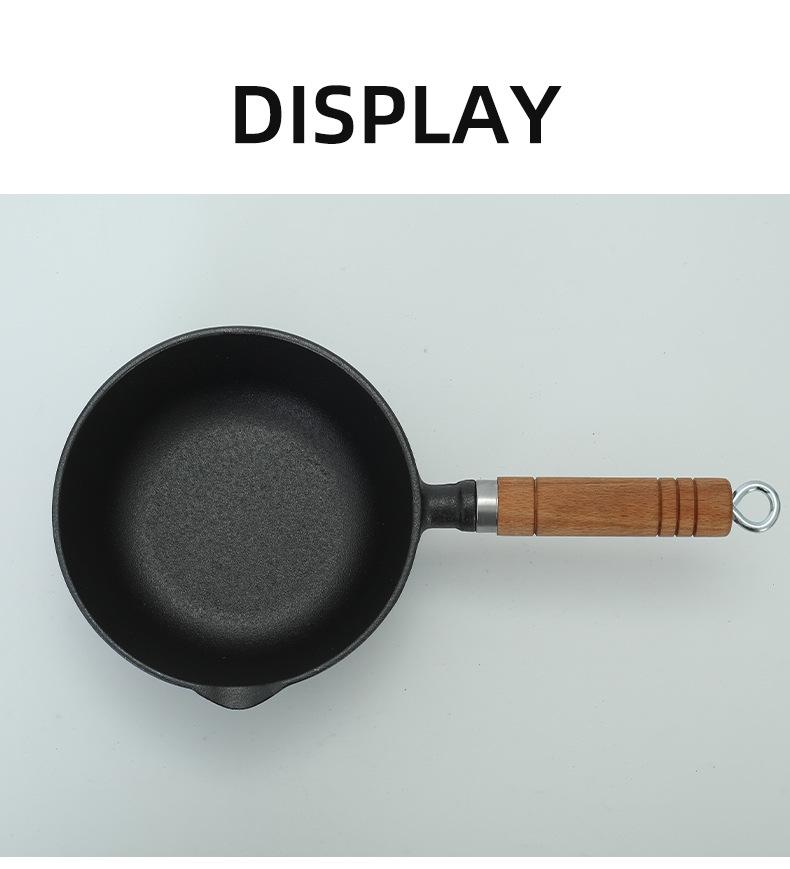 Gusseisen Antihaft Milch- & Babytopf - Ideal zum Erhitzen von Milch, Kochen von Nudeln, Schmoren von Suppe, Frittieren & mehr. Japanisches Design.