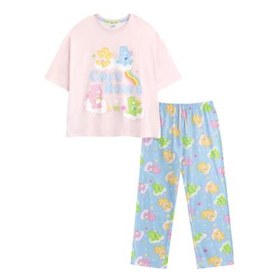 Care Bears Womens/Ladies Character Short-Sleeved Long Pyjama Set