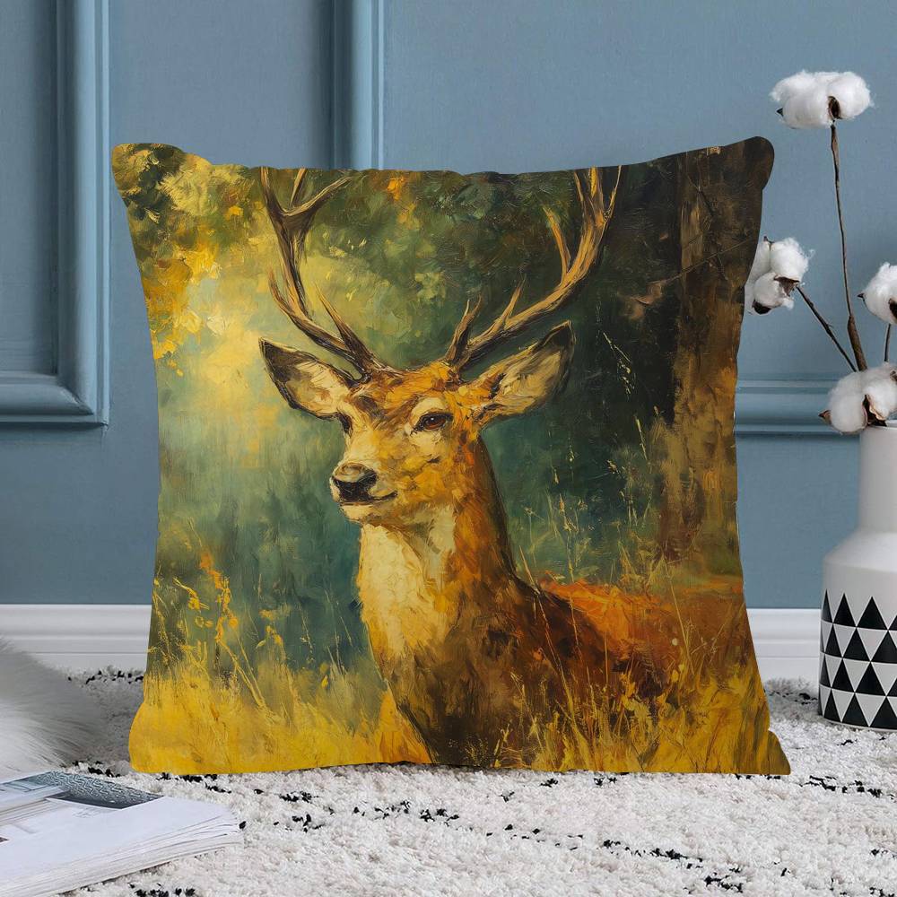 Lovely Wild Animal Dee Cushion Cover Pillowcase Upholstery Sofa Throw Pillow Home Decor Pillowcas