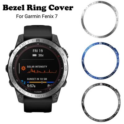 Smart Watch Stoßstange Klebegehäuse Zubehör Metallblende für Fenix 7 Schutzring Metallgehäuse Rahmenschutz