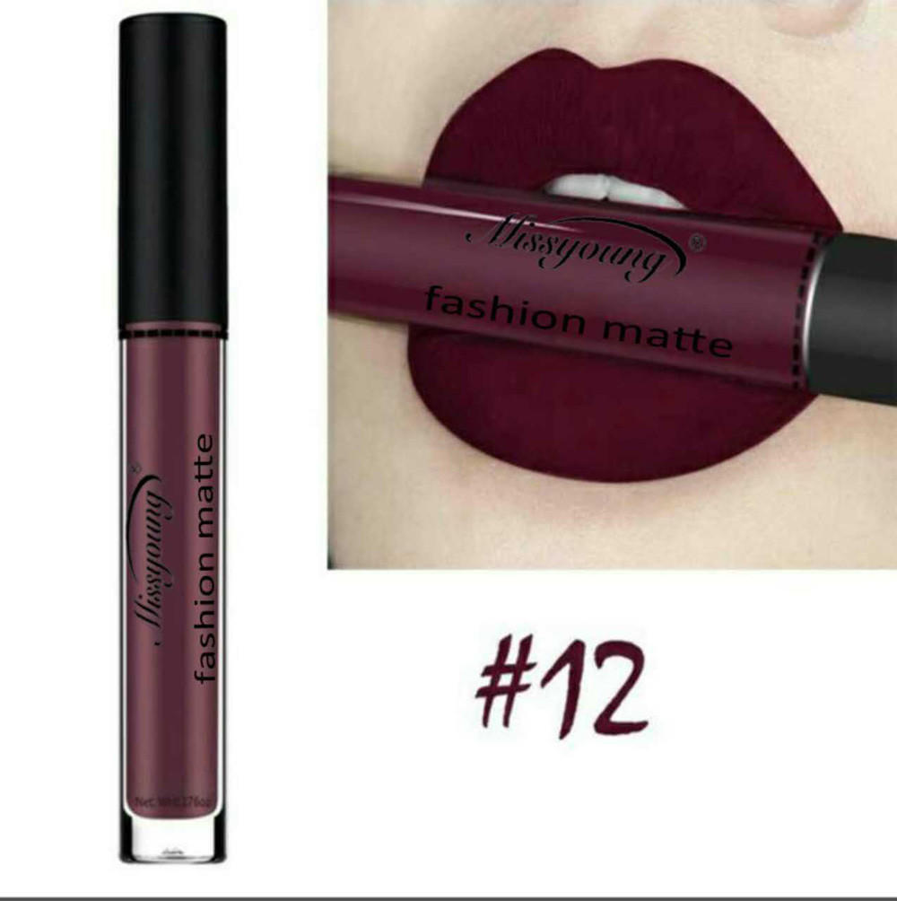 Batom Líquido Hidratante Batom Aveludado Cosmético 8ML
