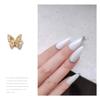 Butterfly Manicure Jewelry Japanese Zircon Nail Decoration Net Red Popular Fingertip Butterfly Metal New Decoration 1PS