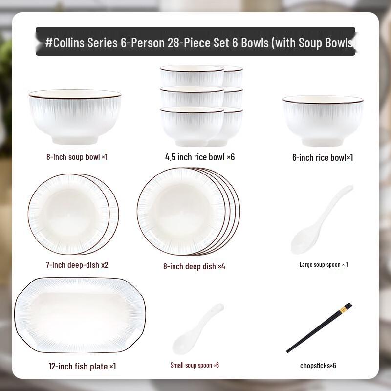 Maud Lanca Collins 38-Piece Nordic Ceramic Dinnerware Set