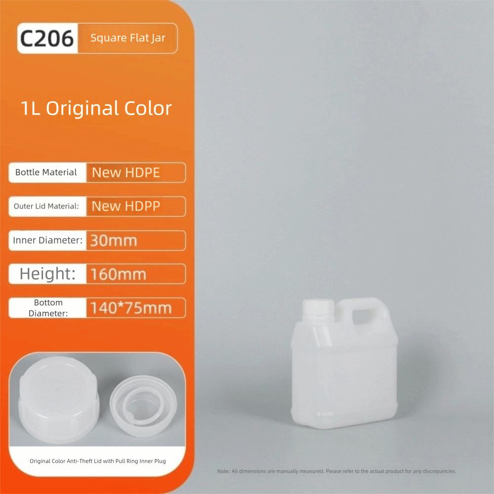 1/2/3/4/5/6/10L Plastic Airtight Bottle Food Grade Oil Jerrican Multipurpose HDPE Bucket  Yogurt