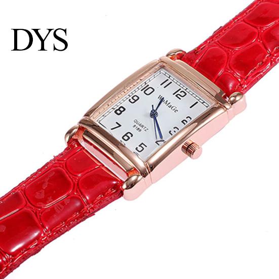 Watch Wrist Square Case Comfortable Alloy Unisex Casual Quartz Wristwatch for Daily Life Analog
