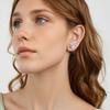 Silver Blue Butterfly Stud Earrings 925 Silver