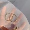 Simple Exaggerated Large Circle Hoop Earrings for Women Personality Trendy Plain Ring Earrings Jewelry Multiple Sizes Available