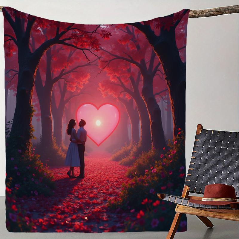 Valentine's Day Gift Throw Blanket Personalized Gift Blankets Thermals For Travel Warm Blanket Winter Comforter