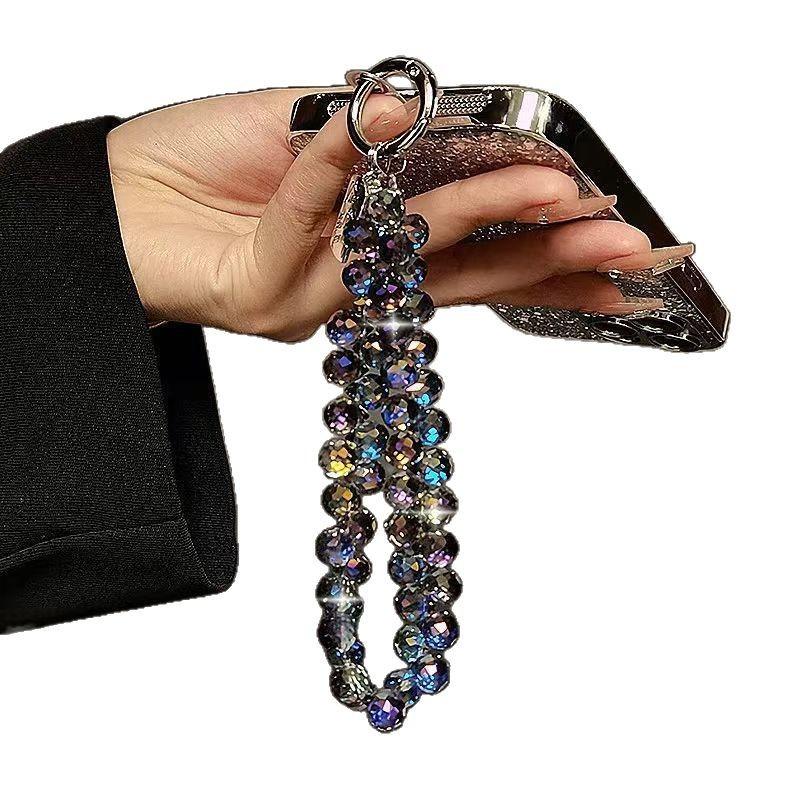Crystal beads, hand-held chain, wrist strap, short hanging rope, phone case, keychain, bag, pendant