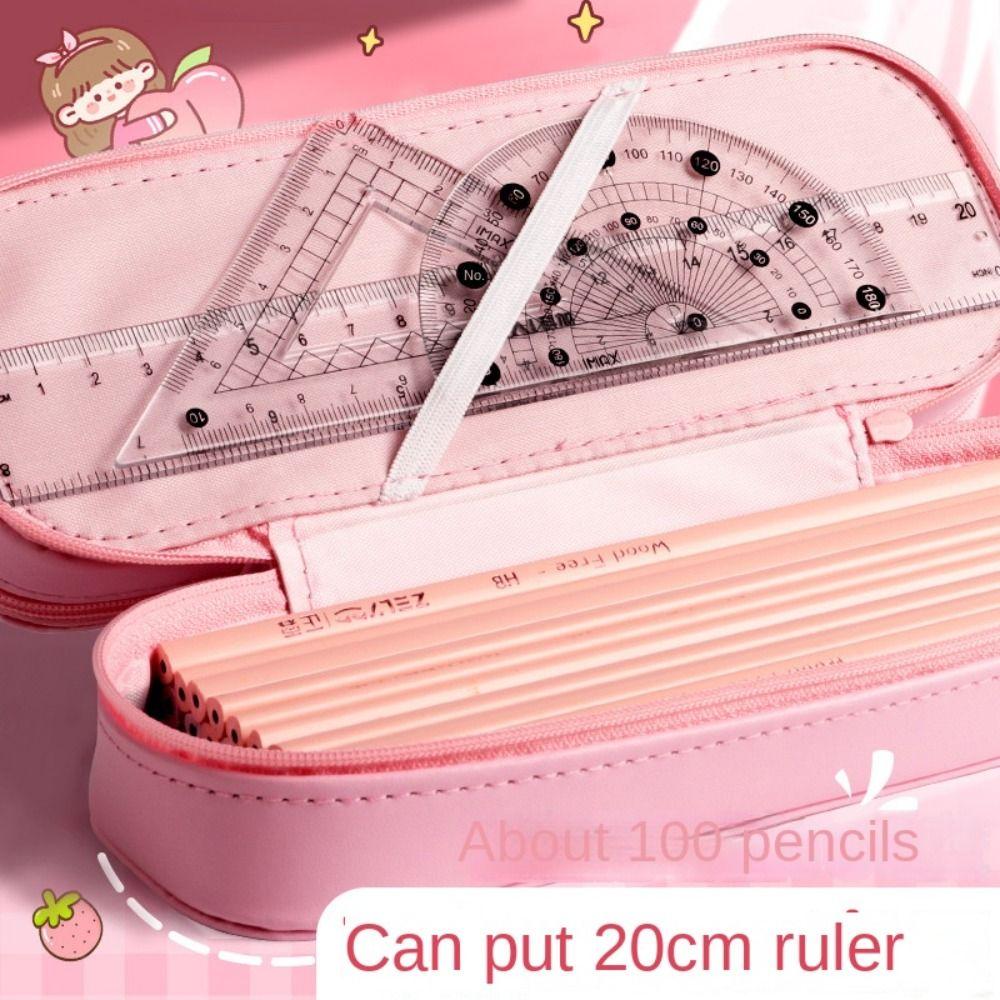 Multi-function Pencil Case Portable Stationery Box Storage Box  Student School Supplies