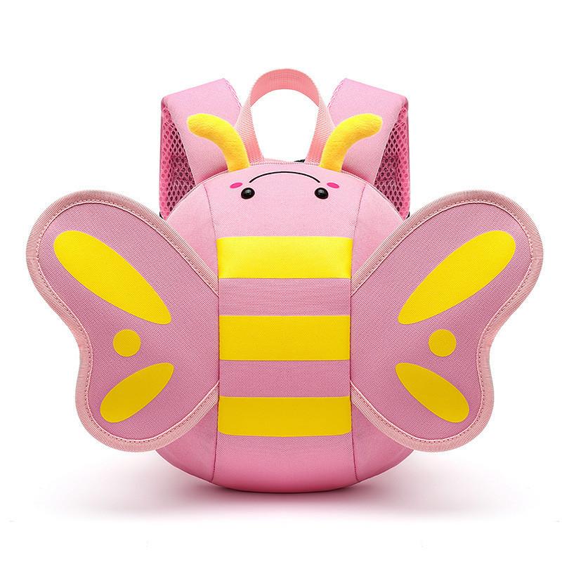 Adorable Cartoon Bee Toddler Backpack For Boys And Girls With Breathable And Waterproof Nylon Material