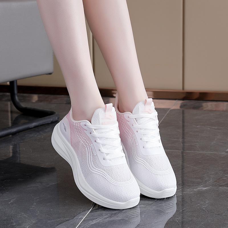 Net shoes women's 2025 spring girls mesh breathable sports shoes versatile, comfortable and lightweight fly-woven casual shoes FZ6609