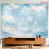 Beautiful Blue Sky Clouds Tapestry Wall Art Decor for Nursery Bedroom Modern Living Room Abstract Nature Aesthetic Hanging Backd