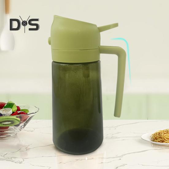 Ölsprüher zum Kochen, 470 ml Olivenölspender und -sprüher aus Glas, effiziente Ölkontrolle, multifunktionales Küchenwerkzeug für Heißluftfritteuse, Grillsalat