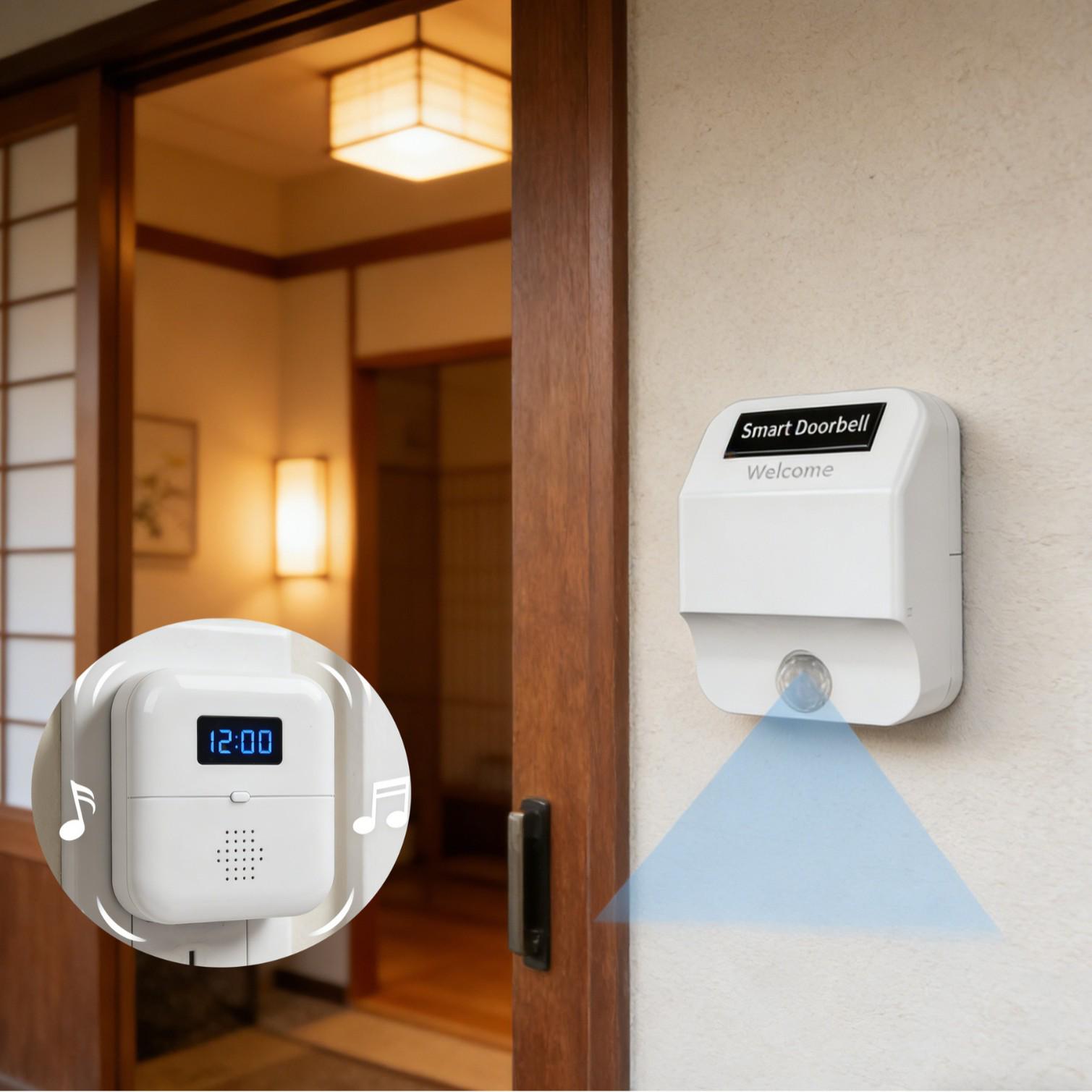 Chenji Induction Doorbell & Alarm for Shop Security Transmitter (Requires Pairing)