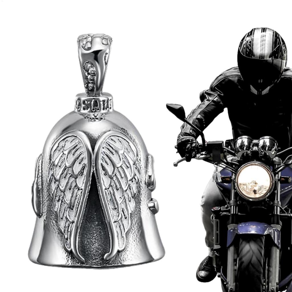 Rider Riding Bell Angel Biker Riding Bell Stainless Steel Motorcycle Bell Moto Accessories for Bicycles Motorbike Decoration