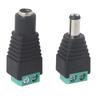 DC Connector Plug 12V Barrel Power Jack Adapter Connector 5.5x2.1mm Male+Female for CCTV Camera Led Terminal Connect