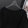 Plus Size Slimming Loose Round Neck Mid-Length Short-Sleeve Women's T-Shirt