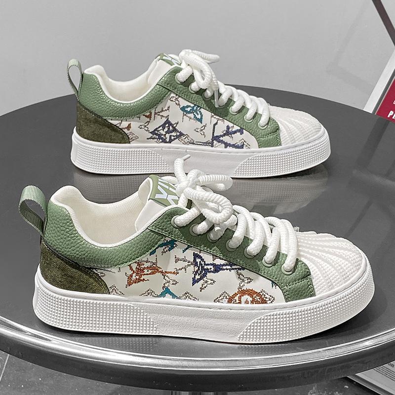 

39-44 Fashion White Classic Board Shoes Running Shoes Men Sneakers Casual Flat Luxus Shoes for Boy Tênis Masculino Free Shipping 39 зелёный