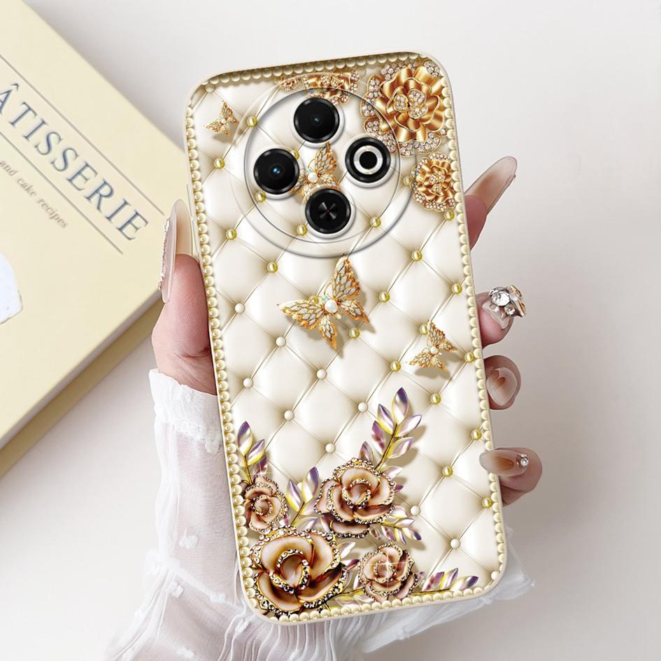 For Tecno Spark 30C 4G Case Popular Daisy Flower Soft Silicone Matte Cover For Tecno Spark30C 4G kl5 kl5n Full Protection Bumper